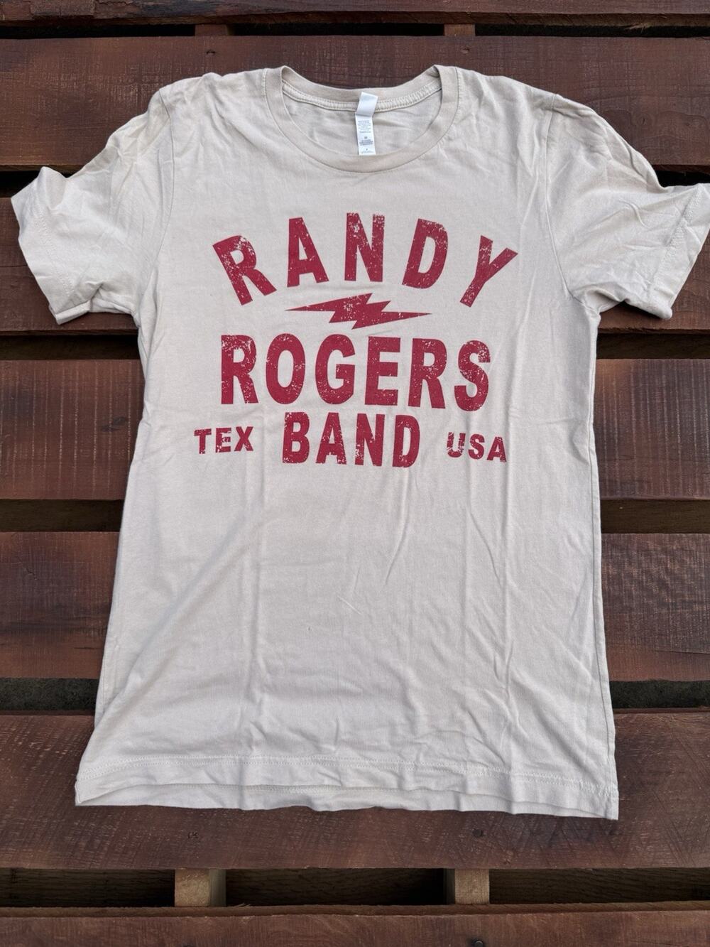 Randy Rogers Band Lightning Bolt T-Shirt Small RRB Texas Country